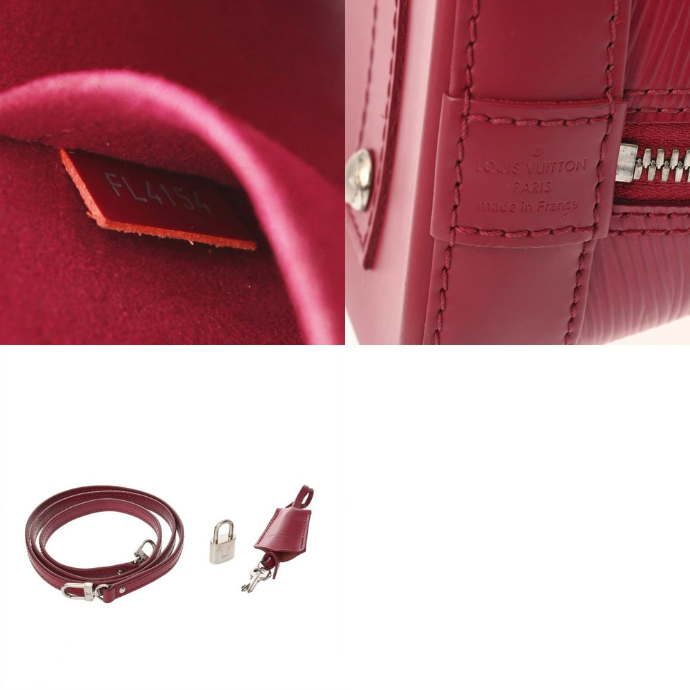 LOUIS VUITTON Alma Bag Fuchsia Pink Epi Leather Handbag - Picture 10 of 10